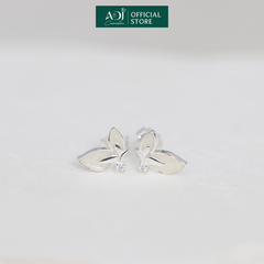 Bông tai Bạc Nữ ADJ Hai Nửa Cánh Bướm Lấp Lánh Sang Trọng Nữ Tính SB15625AD