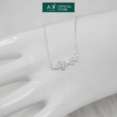 Lắc tay Hoa Tuyết Đính Đá Trang sức bạc 925 ADJ - SLT108104AD