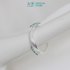 Nhẫn Đôi Bạc ADJ 925  Cổ Điển Xoắn Óc Phụ Kiện Trang Sức Nữ Cao Cấp