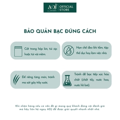 Bộ sản phẩm  Trang sức bạc 925 ADJ đính đá CZ sang trọng cao cấp Hoa 6 Cánh Mã 1