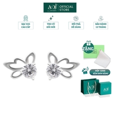Bông tai Trang sức bạc 925 ADJ thanh lịch thời trang cao cấp Cánh Bướm Nhẹ Nhàng Quyến Rũ SB14069AD