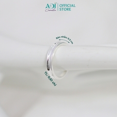 Nhẫn Đôi Bạc ADJ 925 Cặp Chéo Đá CZ Phụ Kiện Trang Sức Nữ Cao Cấp