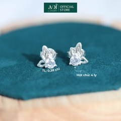 Bông tai Trang sức bạc 925 ADJ thanh lịch thời trang cao cấp Cánh Bướm Nhẹ Nhàng Quyến Rũ SB14069AD