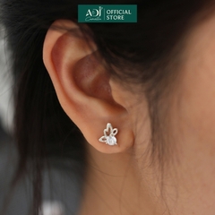 Bông tai Trang sức bạc 925 ADJ thanh lịch thời trang cao cấp Cánh Bướm Nhẹ Nhàng Quyến Rũ SB14069AD
