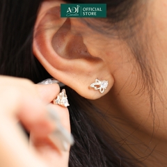 Bông tai Trang sức bạc 925 ADJ thanh lịch thời trang cao cấp Cánh Bướm Nhẹ Nhàng Quyến Rũ SB14069AD