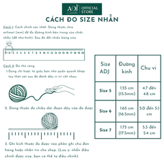 Nhẫn Bạc Nữ ADJ Hoa 4 Cánh Viền Đá Tròn Viên Chủ Lấp Lánh Đế Nạm Tinh Xảo