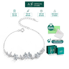 Lắc tay Trang sức bạc 925 ADJ an toàn sang trọng cao cấp Cánh Bướm Vườn Xuân SL5477AD
