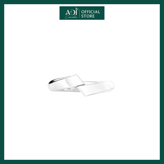 Nhẫn Đôi Bạc ADJ 925  Pure Love Đính Đá CZ Phụ Kiện Trang Sức Nữ Cao Cấp