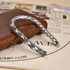 Vòng tay nam Trang sức bạc 925 ADJ an toàn sang trọng cao cấp Lam Vũ Huyền Bí