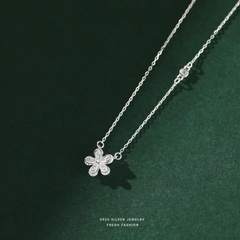 Dây chuyền Trang sức bạc 925 ADJ thanh lịch thời trang cao cấp Cánh Hoa Nhẹ Nhàng SD108104AD
