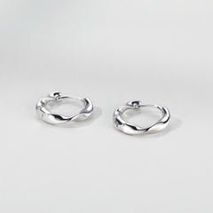 Bông tai Trang sức bạc 925 ADJ an toàn sang trọng cao cấp bông tai tròn - SB118165AD