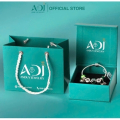 Dây Chuyền Nữ Bạc ADJ 925  Pha Lê Swarovski Hình Chiếc Nơ Phụ Kiện Trang Sức Nữ Cao Cấp SD54127AD