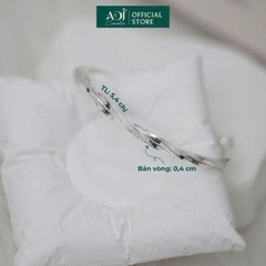Vòng tay Trang sức bạc 999 ADJ an toàn sang trọng cao cấp Sóng Biển Kiêu Sa - SVC15409AD