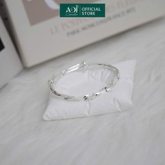 Vòng tay Trang sức bạc 999 ADJ an toàn sang trọng cao cấp Sóng Biển Kiêu Sa - SVC15409AD