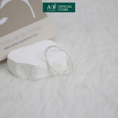 Vòng Tay Nữ Bạc ADJ 999 Hoa Văn Cỏ Xoăn Tinh Tế Phụ Kiện Trang Sức Nữ Cao Cấp SVC15491AD