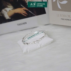 Vòng tay Trang sức bạc 999 ADJ an toàn sang trọng cao cấp Sóng Biển Kiêu Sa - SVC15409AD