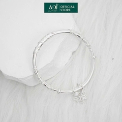 Vòng đeo tay nữ Trang sức bạc 999 ADJ an toàn vòng đeo tay tiểu thư Bướm Hoa Duyên Dáng - SVC15406AD