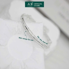 Vòng đeo tay nữ Trang sức bạc 999 ADJ an toàn vòng đeo tay tiểu thư Bướm Hoa Duyên Dáng - SVC15406AD