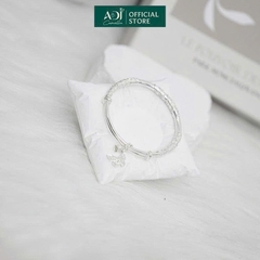 Vòng đeo tay nữ Trang sức bạc 999 ADJ an toàn vòng đeo tay tiểu thư Bướm Hoa Duyên Dáng - SVC15406AD