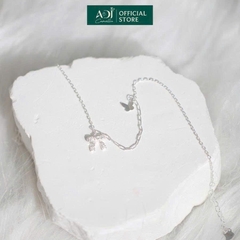 Lắc chân Trang sức bạc 925 ADJ Chic Bow Nơ và Bướm Ngọt Ngào Nữ Tính  SL16206