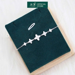 Lắc Tay Nữ Bạc ADJ 925 3 Hoa 4 Cánh SLT134297AD