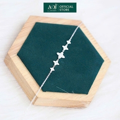 Lắc Tay Nữ Bạc ADJ 925 3 Hoa 4 Cánh SLT134297AD