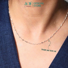 Dây Chuyền Nữ Bạc ADJ 925 Mắt Xích Vô Cực Không Mặt Phụ Kiện Trang Sức Nữ Cao Cấp SDC146162AD