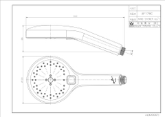 Đầu vòi sen tắm đứng Dobidos PF179C
