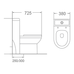 Bồn cầu 1 khối Dobidos LJ-102