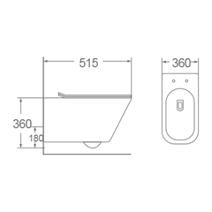 Bồn cầu treo tường Dobidos LJ-208