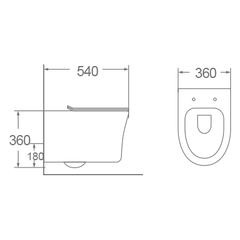 Bồn cầu treo tường Dobidos LJ-209