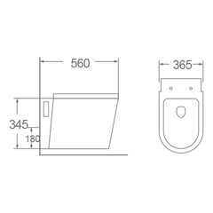 Bồn cầu treo tường Dobidos LJ-212