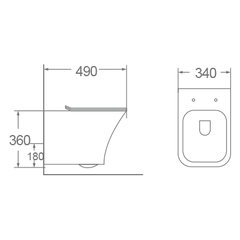Bồn cầu treo tường Dobidos LJ-224
