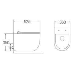 Bồn cầu treo tường Dobidos LJ-227