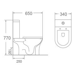 Bồn cầu 2 khối Dobidos LJ-309