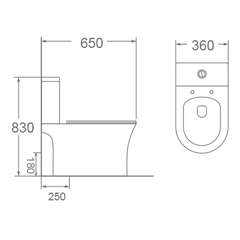 Bồn cầu 2 khối Dobidos LJ-310
