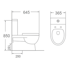 Bồn cầu 2 khối Dobidos LJ-311