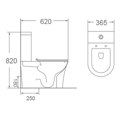Bồn cầu 2 khối Dobidos LJ-312