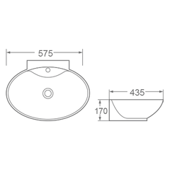 Chậu rửa lavabo Dobidos LJ 42