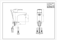 Vòi Lavabo nóng lạnh Dobidos FL0502-C