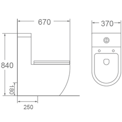 Bồn cầu 1 khối Dobidos DC003VJ
