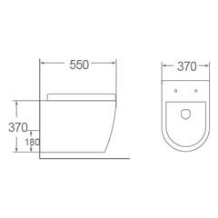 Bồn cầu treo tường Dobidos LJ-203