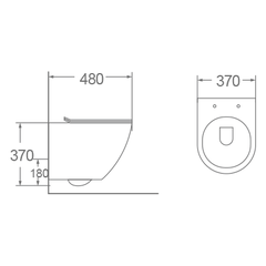 Bồn cầu treo tường Dobidos LJ-203S
