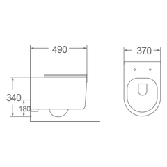 Bồn cầu treo tường Dobidos LJ-204