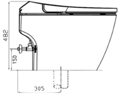 Bồn cầu điện tử thông minh Dobidos DB-9900