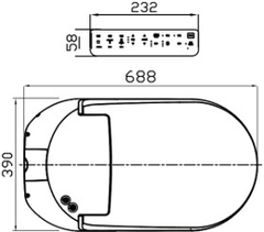 Bồn cầu điện tử thông minh Dobidos DB-9800