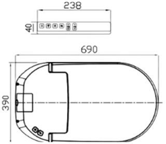 Bồn cầu điện tử thông minh Dobidos DB-9900
