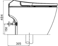 Bồn cầu điện tử thông minh Dobidos DB-9800