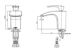 Vòi Lavabo nóng lạnh Dobidos FL-5912-1C