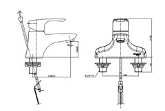 Vòi Lavabo nóng lạnh Dobidos FL-0200ES